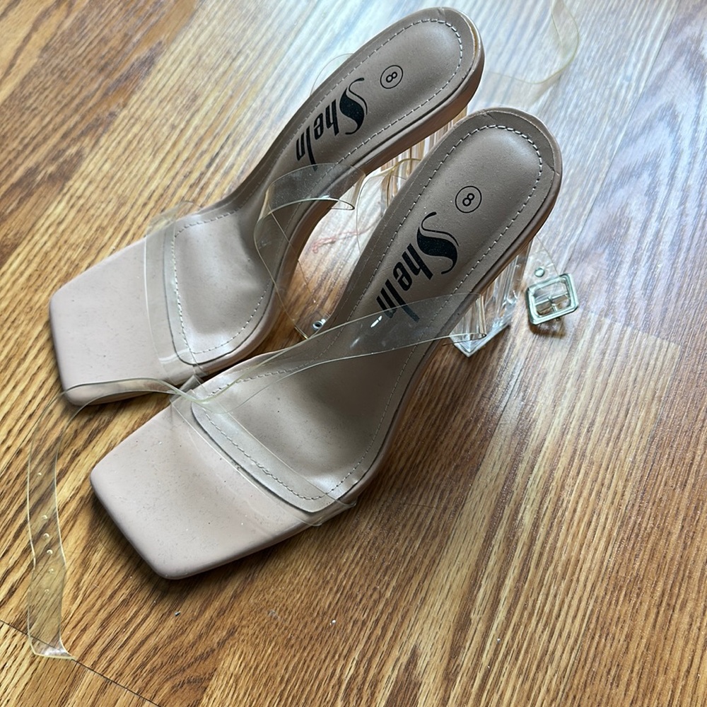 Shein Clear Heels with Strap